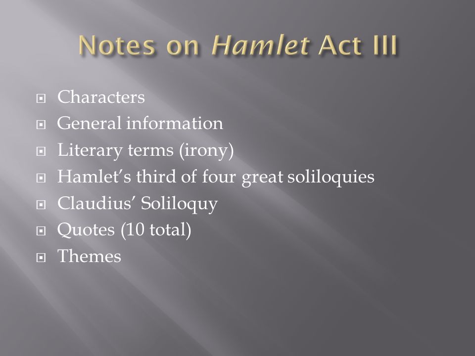 Emulation of Hamlet's Third Soliloquy(by me)